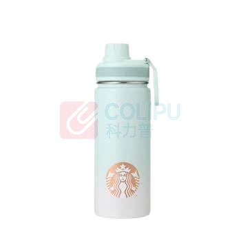 星巴克 清透薄荷绿款不锈钢运动杯 11156055 520mL (薄荷绿) 304不锈钢