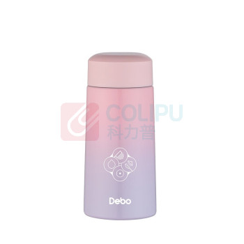 德铂 Debo 保温杯水杯保温304不锈钢迷你小型杯 DEP-DS351 渐变粉