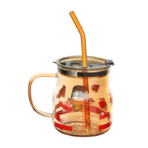 拜杰 Baijie 玻璃吸管水杯 jk-60 500ml