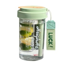 特百惠 TUPPERWARE 耐高温水杯 610ml 茶仓+提手 (绿色)