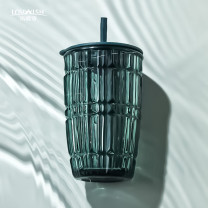 乐唯诗 墨绿晶钻吸管杯 440ml 晶纹,钻纹随机发货