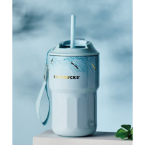 星巴克 微蓝韵律款双饮口咖啡杯 1168495 445ml