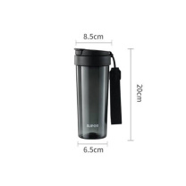 苏泊尔 SUPOR 大容量塑料杯便携男女学生儿童水杯运动户外杯 650ml (夜幕黑)
