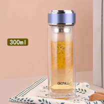 爱奇屋 aichiw 春彩双层玻璃杯 AI-D161 300ml