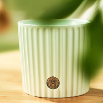 星巴克 渐变条纹款马克杯 375ml (薄荷绿)