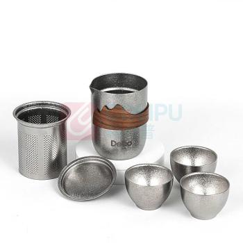 德铂 Debo 鹰泡茶器恒盏钛杯具套装 DEP-DS372