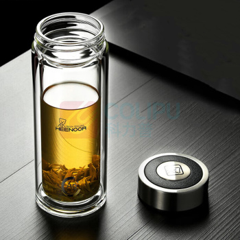 希诺 HEENOOR 双层玻璃杯 XN-9303 360ML