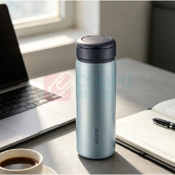 苏泊尔 SUPOR 保温杯优系列316L KCV45BC10 450ML (鸽羽灰)