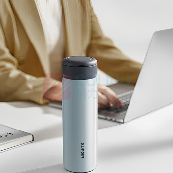 苏泊尔 SUPOR 保温杯优系列316L KCV45BC10 450ML (鸽羽灰)