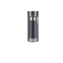 苏泊尔 SUPOR 双层耐热玻璃杯 KCG28AY10 280ml (晶石灰)