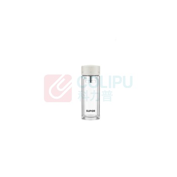 苏泊尔 SUPOR 双层耐热玻璃杯 KCG18BQ10 180ml (秋梨白)