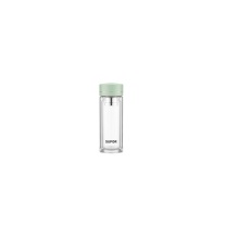 苏泊尔 SUPOR 双层耐热玻璃杯 KCG18BQ10 180ml (新萍绿)