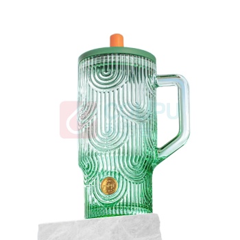 乐唯诗 冰霸吸管杯 620ml (琉璃绿、樱桃红随机发货)