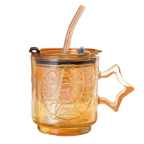 皖亭 WANTING 福星高照吸管杯 WT-FX-6002 360ML (棕色)