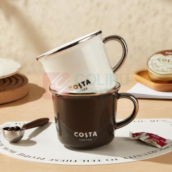 COSTA 时尚马克杯 CO-MK002 (白色,咖色随机发货)