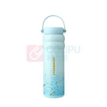 星巴克 微蓝韵律款运动保温杯 11168503 750ml 304不锈钢