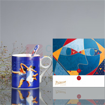 毕加索 PICASSO 骨瓷艺术马克杯 P20-GC02 《奔跑的女人》
