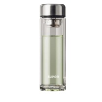 苏泊尔 SUPOR 耐热玻璃杯 KC33JZ10 330ml (儒雅黑)