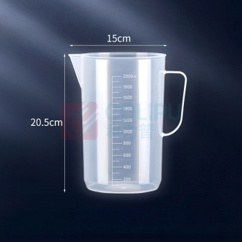 谦星 塑料带刻度量桶2000ml QX-06082601PJ 1个