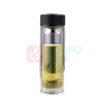 富光 FUGUANG 双层玻璃杯 WFB1013-400 400ml (黑色)