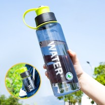 天喜 TIANXI 大容量塑料杯 TBP48-1000 1000ml (灰色) 便携户外水杯子耐高温防漏防摔随行健身运动水壶