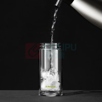 孔雀 茶水分离玻璃杯 PCB-B03(S) 300ml (钢本色)