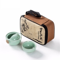 金镶玉 茶具套装 祥龙快客杯 壶约160ml*1、杯约100ml*1