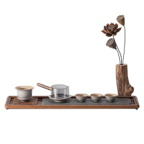 菲米生活 悠逸旅行茶具TG250724XSO7LX FM-CJ2384C 玻璃侧把壶*1、陶瓷杯垫*1、陶瓷茶漏(含盖)*1、茶杯*3