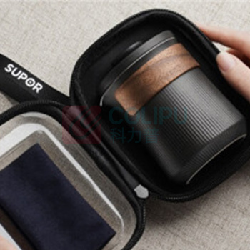 苏泊尔 SUPOR 茶具6件套 TK23024E (玄墨) 1壶+3杯+茶巾+便携包
