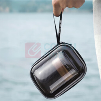 苏泊尔 SUPOR 茶具6件套 TK23024E (玄墨) 1壶+3杯+茶巾+便携包