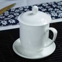 君默 茶杯 300ml 陶瓷 带盖