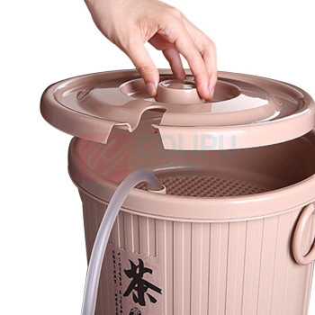 蓓尔蓝 滤茶桶 FW1380 圆形大号 (咖啡色)