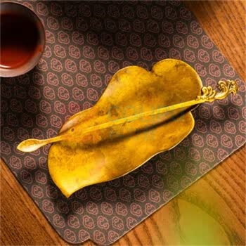 朱炳仁 茶则茶拨套装 龙鱼来财 茶则约150*79*18M/约0.16KG 茶拨约190*10*5M/约14G