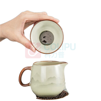 祥业 汝窑茶具 山海雾境盖碗9件套