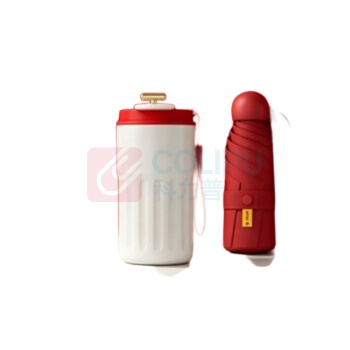 融银之汇 礼品套装 咖啡杯+胶囊伞 (红色)
