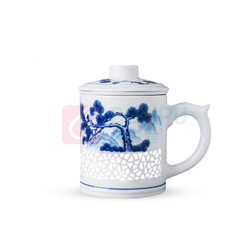景德镇陶瓷 常青茶漏杯 450ml