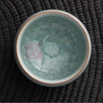 苏氏陶瓷 SUSHI CERAMICS 汝窑冰花釉禅悟杯 J0673 110ml 2个/套