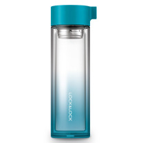 乐扣乐扣 LOCK&LOCK 玻璃便携茶杯 LLG653 350ml (颜色随机)