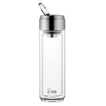 希诺 HEENOOR 双层玻璃茶杯 XN-6776 400ml (本色) 24个/箱