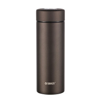 清水 SHIMIZU 不锈钢保温杯 滤网泡茶杯 SM-6871-048 480ml (褐色)