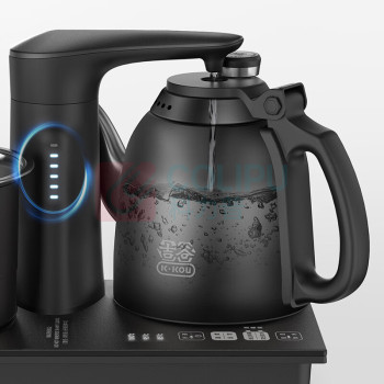 吉谷 电烧水壶+茶具 TC006E 1.2L全自动上水茶盘茶壶+茶具一套(盖碗1滤网1公道杯1水洗1茶罐1花插1杯垫6干泡盘1)