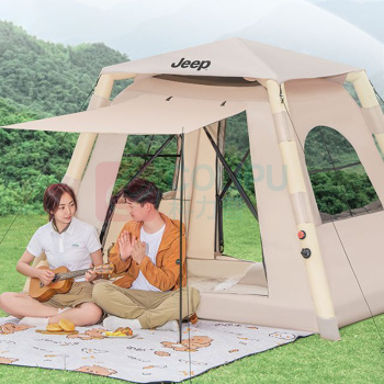Jeep 充气帐篷2.2*2.2流沙金 220*170*220cm