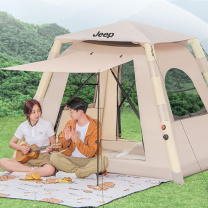 Jeep 充气帐篷2.2*2.2流沙金 220*170*220cm