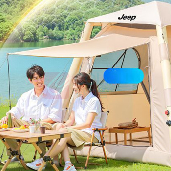 Jeep 充气帐篷2.2*2.2流沙金 220*170*220cm