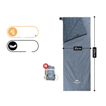 挪客 naturehike 迷你信封睡袋 LW180 NH21MSD09 加大 (暗影蓝)