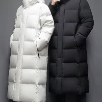 优企 长款过膝男女同款羽绒服 HT26228-6 3XL (黑色)