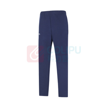 李宁 LI-NING 男款直筒卫裤 AKYW317-2 L (深藏蓝)