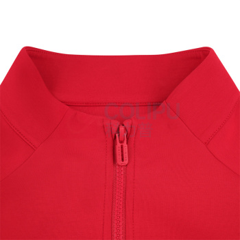 李宁 LI-NING 男款开衫无帽卫衣 AWDW469-4 XL (公牛红)