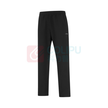 李宁 LI-NING 男款舒适软壳裤 AYKW821-1 XXL (黑)