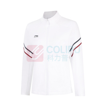李宁 LI-NING 女款开衫无帽卫衣 AWDW472-6 L (白)